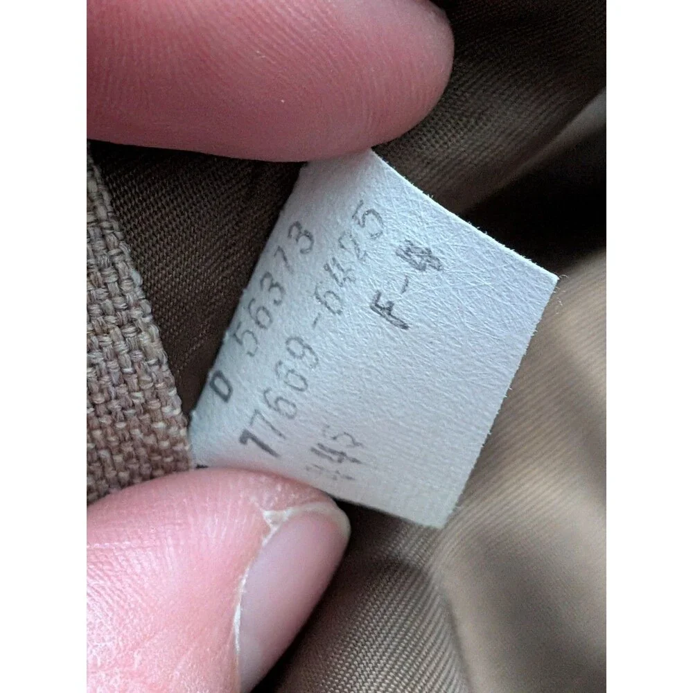 Vintage Levi's Action Suit Blazer Jacket Size 44S Brown Beige Sand